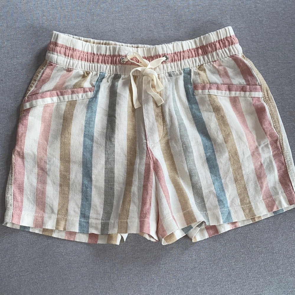 💟Half Price Bundle Add-on Info💟 GAP linen baggy striped casual shorts
